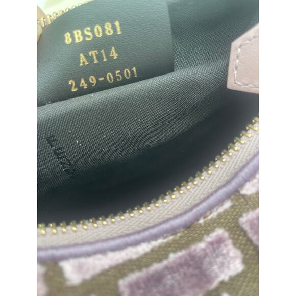 NEW FENDI FENDIGRAPHY MINI VELVET FF SHOULDER CROSSBODY BAG PURSE AUTHENTIC NWT! - Picture 14 of 16